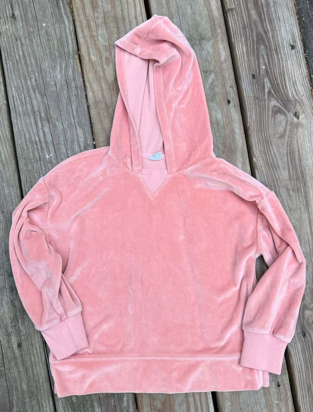 Gap Kids Velour Hoodie Size S 6-7 Pink